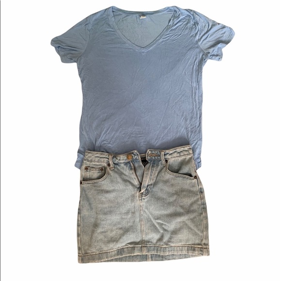Jean Skirt and Soft Old Navy Top Bundle size S - Picture 1 of 5